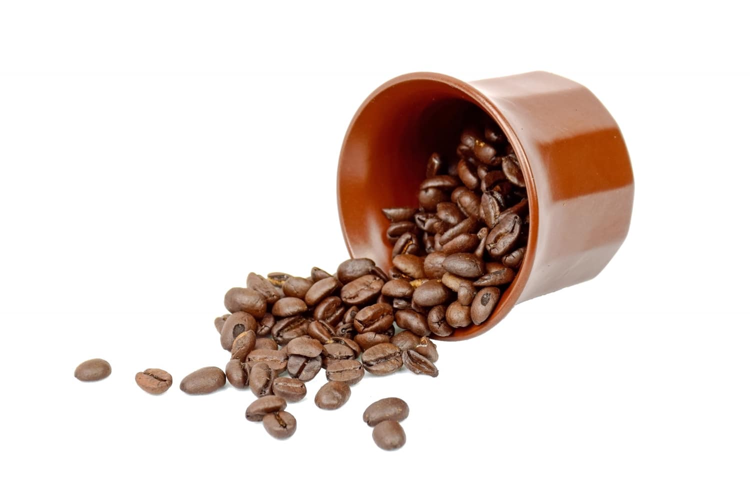 coffee beans in cup